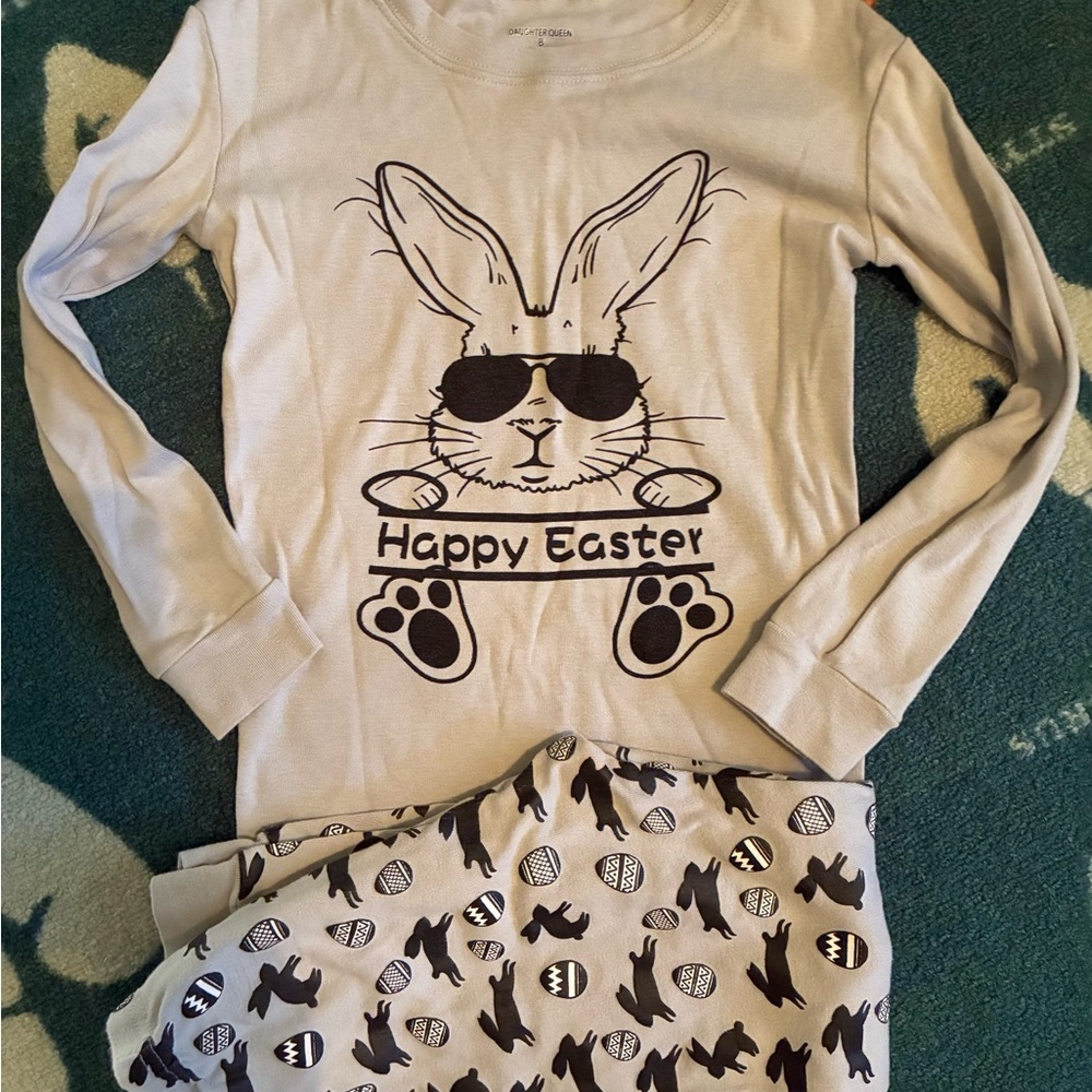 Easter Bunny Kids Pajama Set - size 8